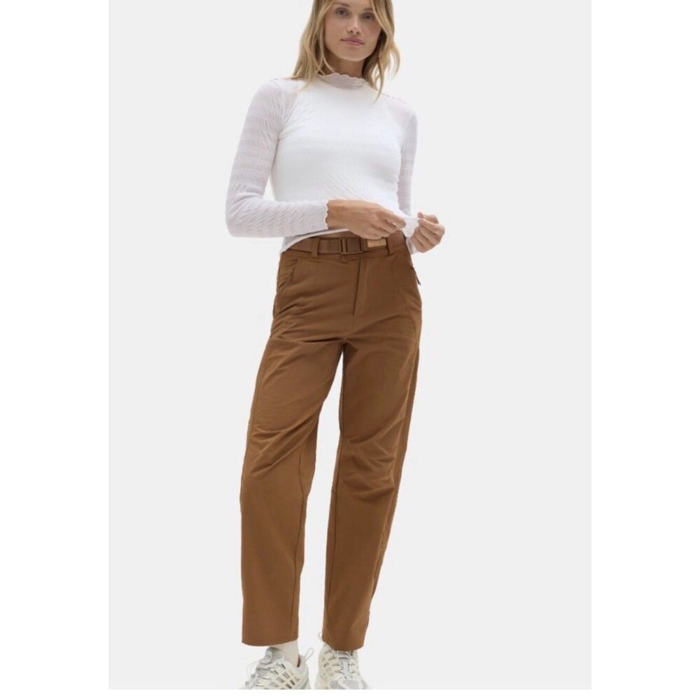 Halfdays Bastille Trail Pants Medium Nuthatch brown- Women's NWT